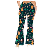 Christmas Gingerbread Yoga Pants Adult Cosplay Printed Joggers Trousers Outfits Halloween Carnival Suit